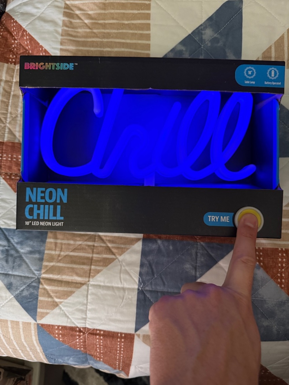 Neon Chill 10" Blue LED Neon Light
